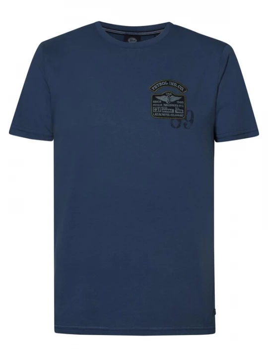 Foto van product Petrol Industries Shirt 'Palmetto' cyaan blauw / olijfgroen / zwart
