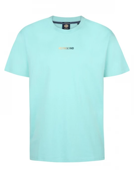 Foto van product Petrol Industries Shirt 'Palmsview' navy / aqua / goud