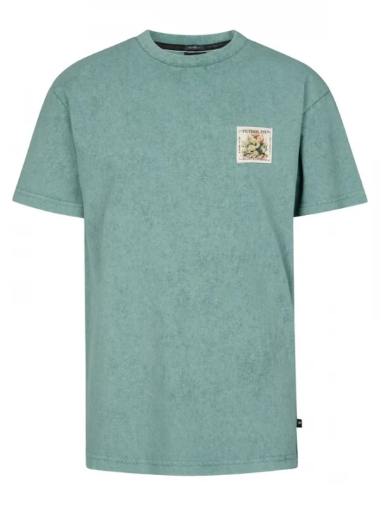 Foto van product Petrol Industries Shirt 'Pitaya' lichtgeel / groen