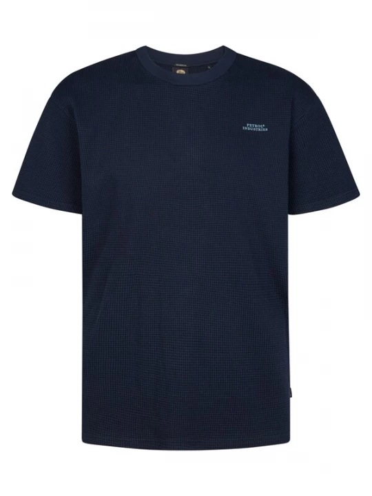 Foto van product Petrol Industries Shirt 'Polvo' blauw / wit