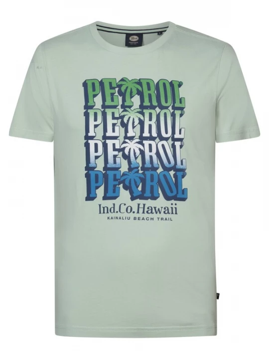 Foto van product Petrol Industries Shirt 'Radiance' donkerblauw / petrol / grasgroen / pastelgroen