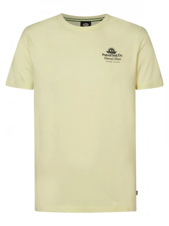 Foto van product Petrol Industries Shirt 'Radient' lichtgeel / zwart