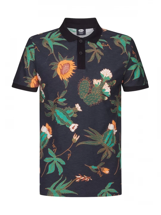 Foto van product Petrol Industries Shirt spar / oranje / zwart / offwhite