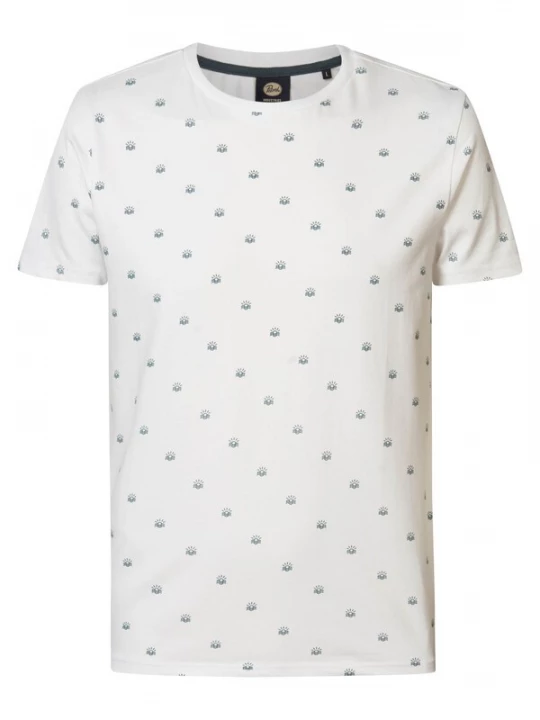 Foto van product Petrol Industries Shirt 'Sundown' blauw / wit