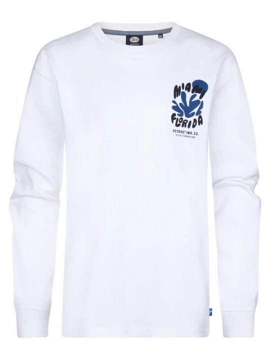 Foto van product Petrol Industries Shirt 'Tropicalia' blauw / zwart / wit