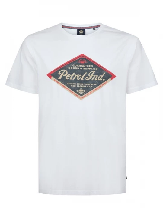 Foto van product Petrol Industries Shirt 'Vista' sand / rood / zwart / wit