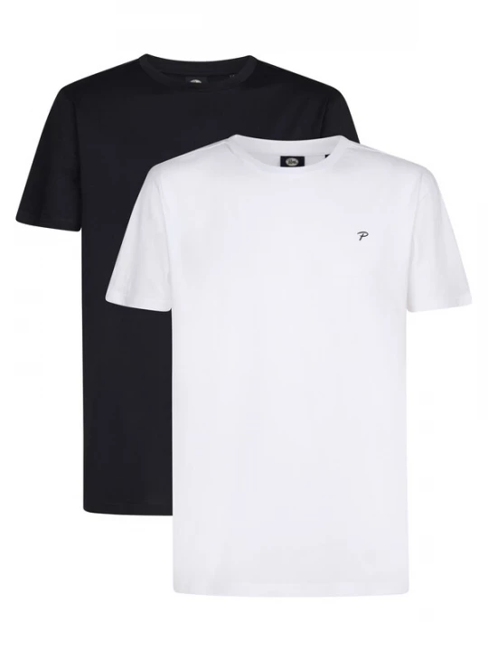 Foto van product Petrol Industries Shirt zwart / natuurwit