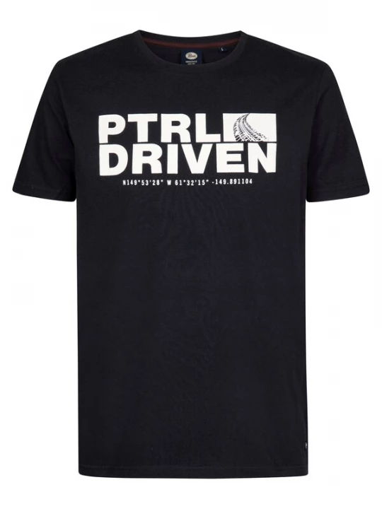 Foto van product Petrol Industries Shirt zwart / wit