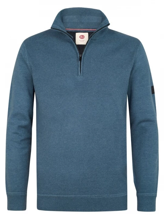 Foto van product Petrol Industries Trui 'Half zip' blauw