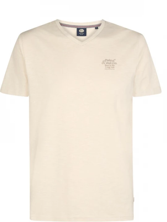 Foto van product PETROL Shirt 'Petrol Industries - Heren t-shirt' crème