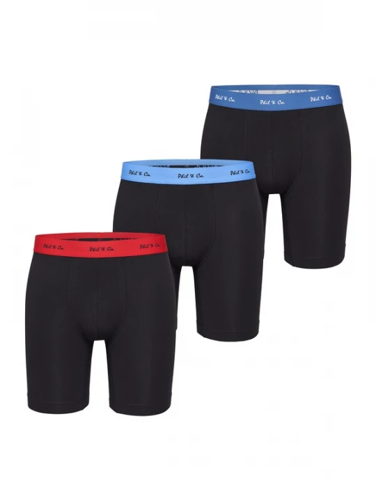 Foto van product Phil & Co. Berlin Boxershorts blauw / rood / zwart / wit