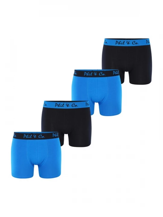 Foto van product Phil & Co. Berlin Boxershorts blauw / zwart