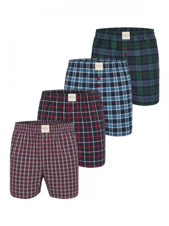 Foto van product Phil & Co. Berlin Boxershorts ' Combo ' blauw / groen / rood