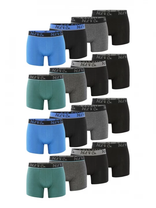 Foto van product Phil & Co. Berlin Boxershorts gemengde kleuren