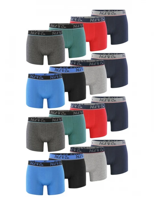 Foto van product Phil & Co. Berlin Boxershorts gemengde kleuren