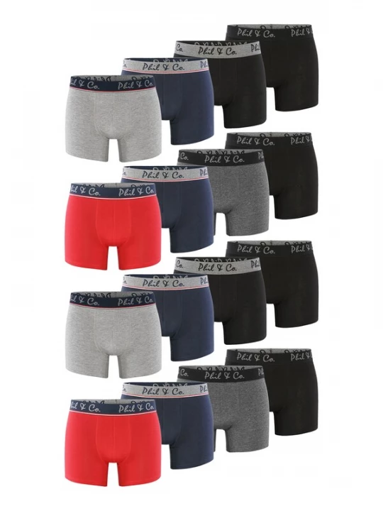 Foto van product Phil & Co. Berlin Boxershorts gemengde kleuren