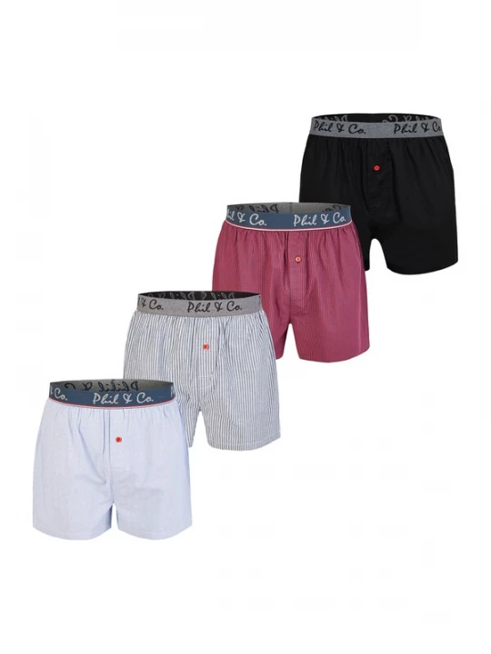 Foto van product Phil & Co. Berlin Boxershorts gemengde kleuren
