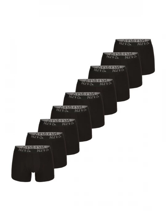 Foto van product Phil & Co. Berlin Boxershorts grijs / zwart