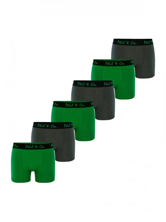 Foto van product Phil & Co. Berlin Boxershorts groen / zwart
