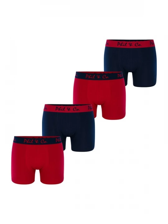 Foto van product Phil & Co. Berlin Boxershorts navy / rood