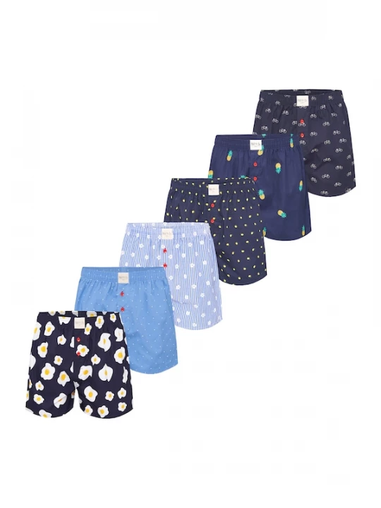 Foto van product Phil & Co. Berlin Boxershorts ' Prints ' gemengde kleuren