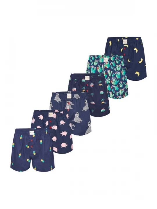 Foto van product Phil & Co. Berlin Boxershorts ' Prints ' gemengde kleuren
