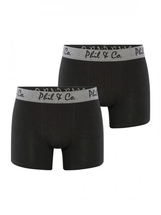 Foto van product Phil & Co. Berlin Boxershorts 'Retro' zwart