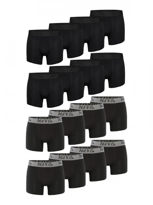 Foto van product Phil & Co. Berlin Boxershorts ' Retropants ' zwart