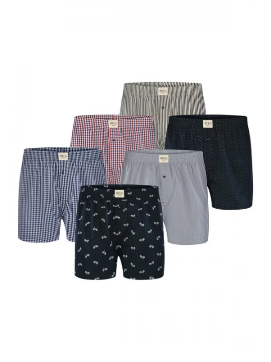 Foto van product Phil & Co. Berlin Boxershorts ' Web Classic ' gemengde kleuren