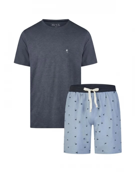 Foto van product Phil & Co. Berlin Pyjama kort antraciet