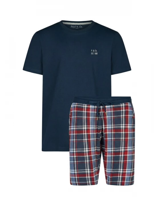 Foto van product Phil & Co. Berlin Pyjama kort donkerblauw