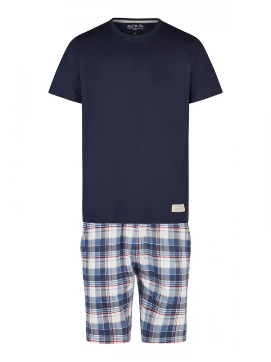 Foto van product Phil & Co. Berlin Pyjama kort donkerblauw