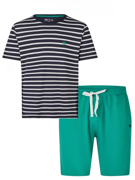 Foto van product Phil & Co. Berlin Pyjama kort donkerblauw