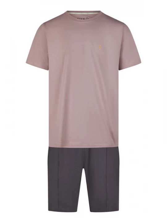 Foto van product Phil & Co. Berlin Pyjama kort 'Lounge & Night' mauve / donkerlila