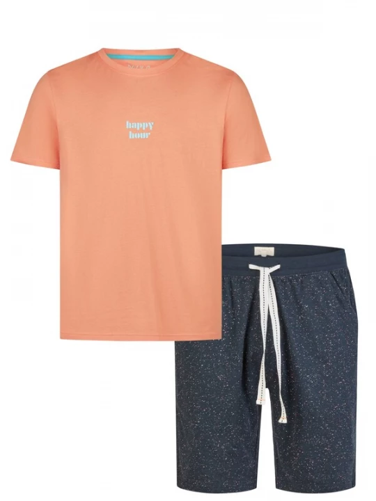 Foto van product Phil & Co. Berlin Pyjama kort oranje