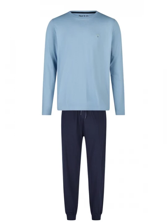 Foto van product Phil & Co. Berlin Pyjama lang blauw