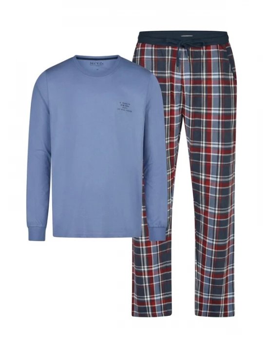 Foto van product Phil & Co. Berlin Pyjama lang blauw