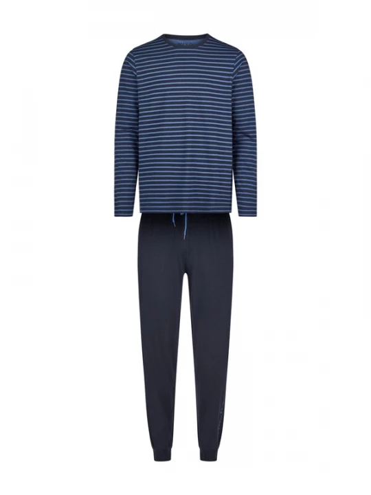Foto van product Phil & Co. Berlin Pyjama lang ' Cozy Classic ' navy