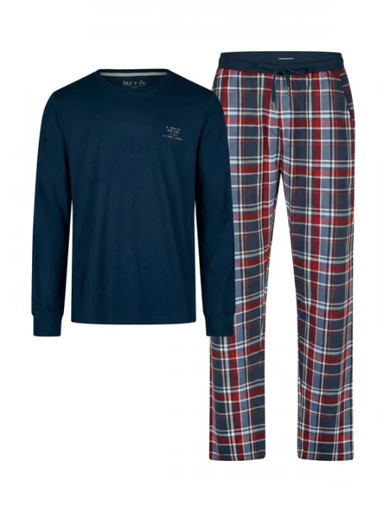 Foto van product Phil & Co. Berlin Pyjama lang donkerblauw