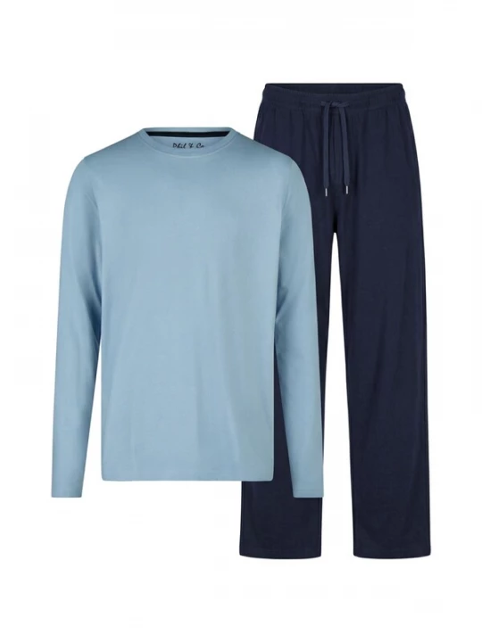 Foto van product Phil & Co. Berlin Pyjama lang 'Fashionable' blauw