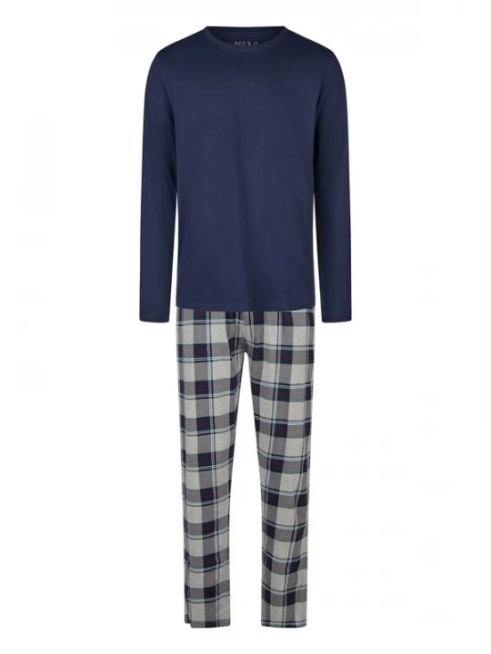 Foto van product Phil & Co. Berlin Pyjama lang ' Weekend Collection ' beige / navy