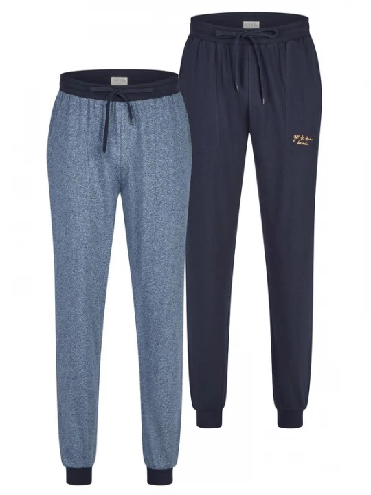Foto van product Phil & Co. Berlin Pyjamabroek ' Classics ' blauw denim / donkerblauw