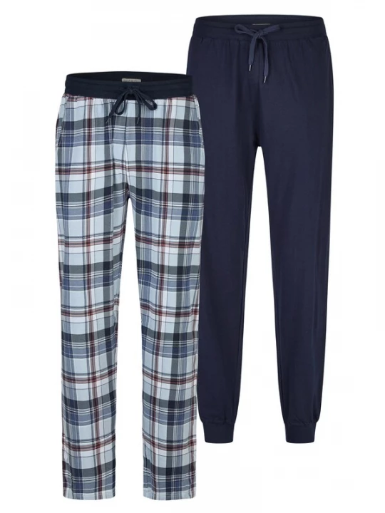 Foto van product Phil & Co. Berlin Pyjamabroek ' Classics ' blauw / donkerblauw / grijs