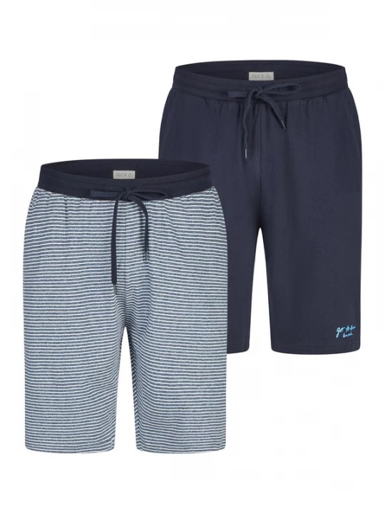 Foto van product Phil & Co. Berlin Pyjamabroek ' Classics ' donkerblauw / offwhite