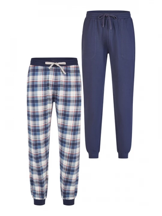 Foto van product Phil & Co. Berlin Pyjamabroek 'Cozy Classics' donkerblauw