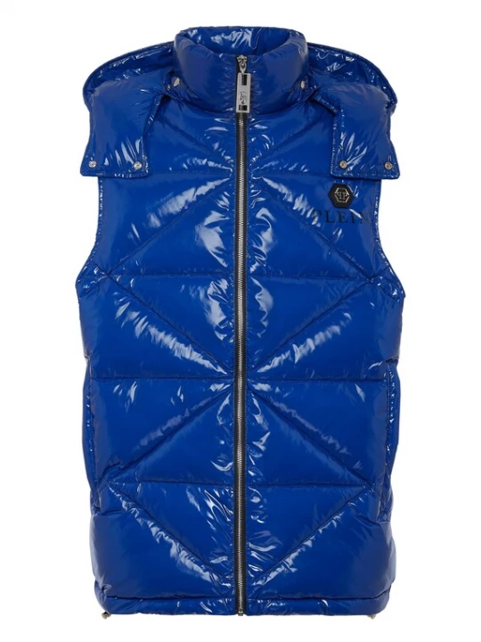 Foto van product Philipp Plein Bodywarmer 'Hexagon' blauw