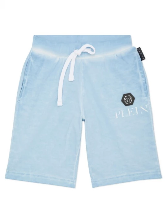 Foto van product Philipp Plein Broek lichtblauw / zwart / wit