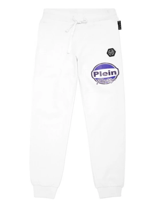 Foto van product Philipp Plein Broek 'Racing' blauw / donkerblauw / wit