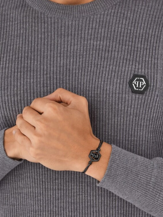 Foto van product Philipp Plein Jewellery Armband 'Friendship Hexagon Skull' zwart