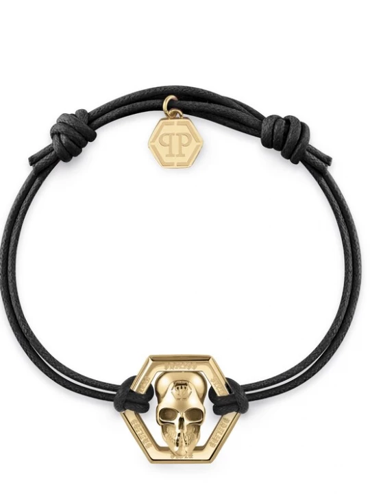 Foto van product Philipp Plein Jewellery Armband 'Linked' goudgeel / zwart